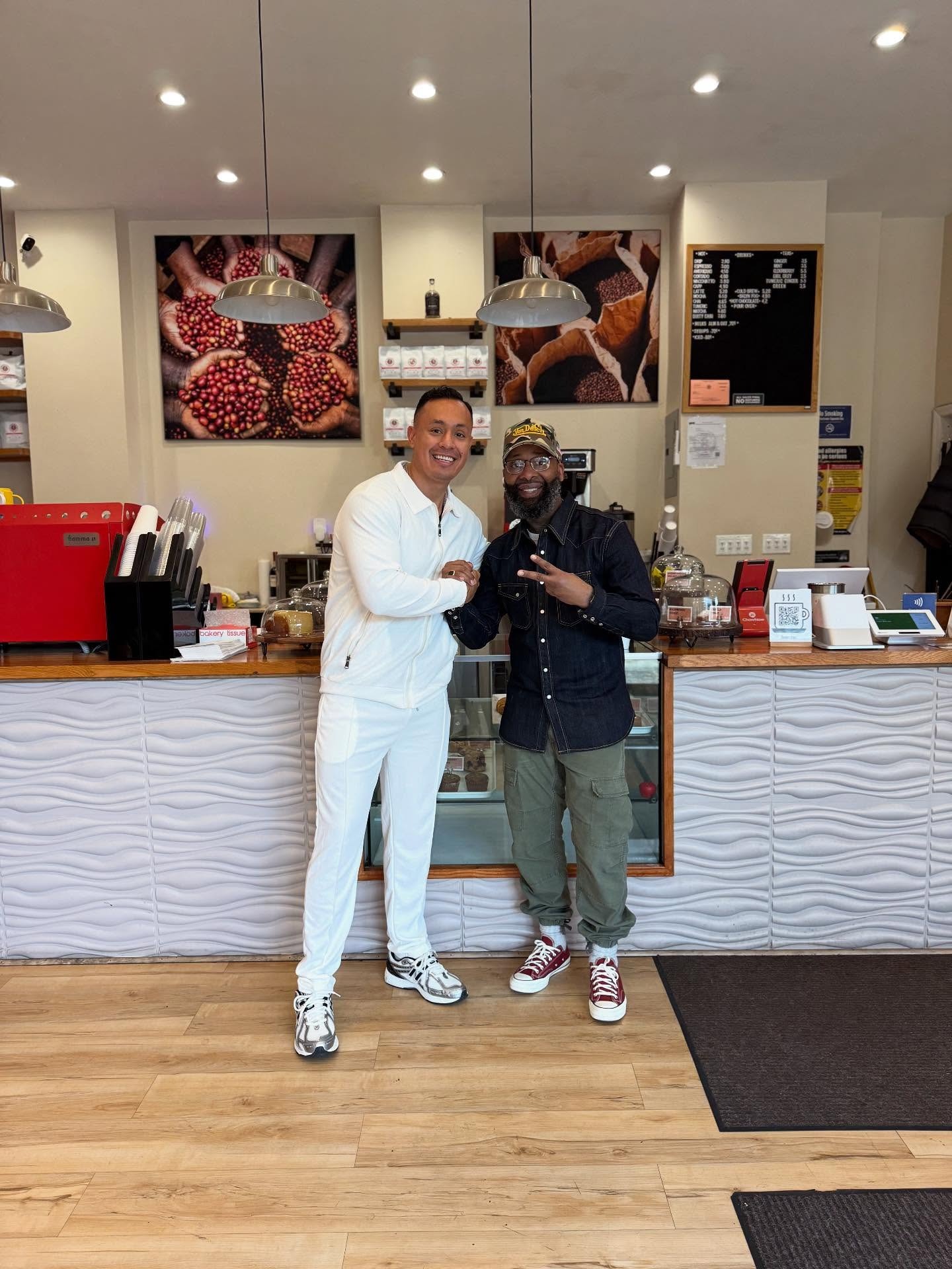 Prime Grind Coffee Shop - Kent with GALAPAY founder